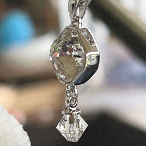 Spotlight Necklace Silver Asscher Cut - Picture 2 of 11